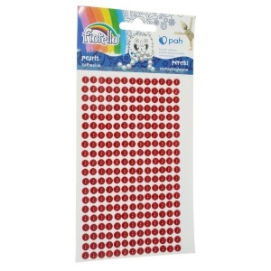 Jumatati perla adeziva rosu 6mm 260/set GR-PS162-4