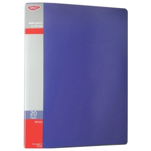 Mapa plastic albastra A4 30 microni 20 folii Daco MP420A