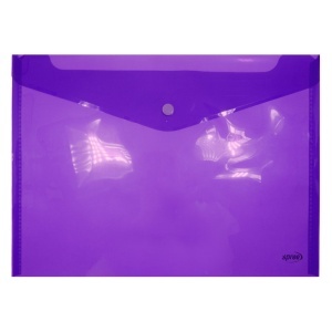 Mapa plastic transparent plic cu capsa A4 Spree mov PP76120