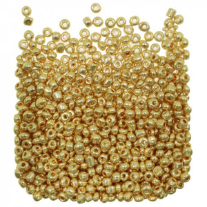 Margele nisip rotunde auriu calitatea I 4mm 60g
