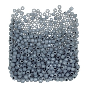 Margele nisip rotunde gri petrol lucios 4mm 60g