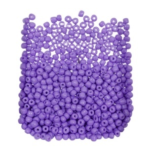 Margele nisip rotunde mov deschis lucios 4mm 60g