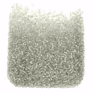 Margele nisip rotunde transparent prafuit lucios 2mm 60g