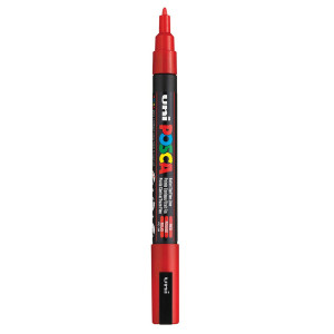 Marker vopsea pe baza de apa varf 0,9-1,3mm Uni Posca pc-3m - Img 6