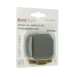Matrita silicon briosa patrata 5x5x2,4cm 6/set KmtStyle 2416082