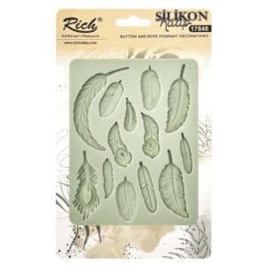 Matrita silicon dreptunghiulara pene 16x12x0,9cm Rich 18728 vernil
