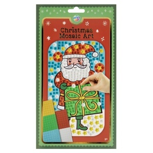 Mos Craciun mozaic carton/patratele adezive 14x23,5cm Moxy multicolor 800075