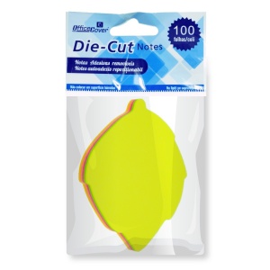 Notes adeziv 5 culori forma frunza 7,5x7,5cm 100 file Office Cover n104