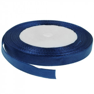Panglica satinata albastru inchis 10mm x 21m/rola