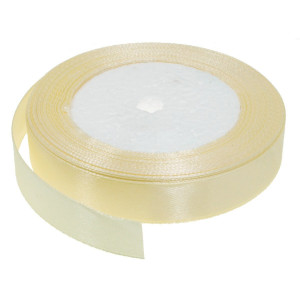 Panglica satinata crem 15mm x 21m/rola