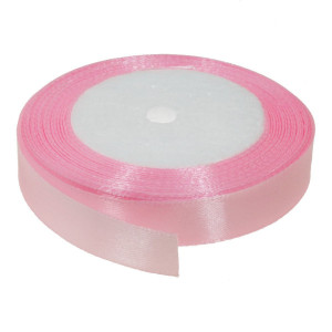 Panglica satinata roz aprins 15mm x 21m/rola