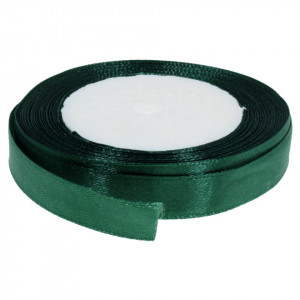 Panglica satinata verde brad 15mm x 21m/rola