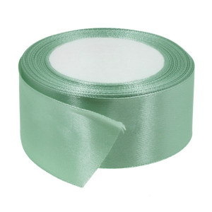 Panglica satinata verde menta inchis 40mm x 21m/rola