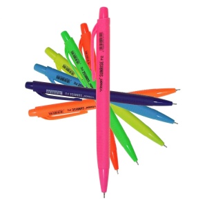 Pix cu mecanism mina albastra 0,5mm Vinson Sunrise culori diverse P12