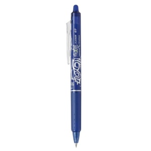 Pix gel albastru Pilot Frixion 0,7mm clicker + guma