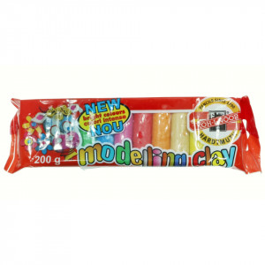 Plastilina 10 culori/set tavita plastic 200g Koh-I-Noor K131 712