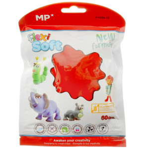 Plastilina elastica uscare la aer Flexi Soft 60g MP Colours PY034 - Img 22