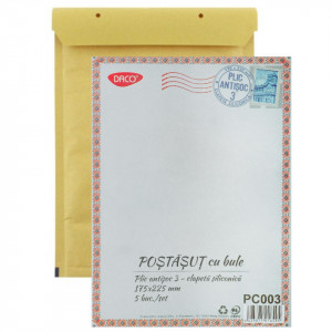 Plic antisoc 17x23cm nr.2 Daco natur PC003