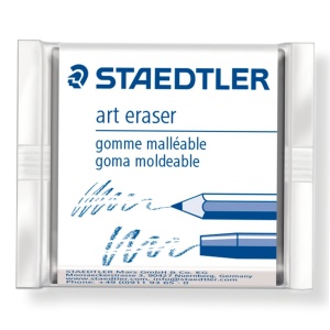 Radiera plastica gri in folie 4x4x1cm Staedtler 5427