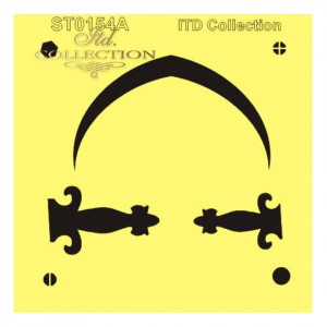 Sablon plastic 16x16cm ITD ST0154A