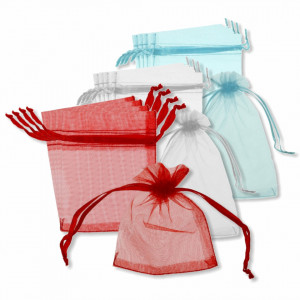 Saculet organza 8,5x9/11,5cm 5/set