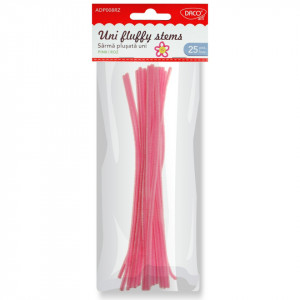 Sarma plusata 6mm x 30cm 25/set Daco roz AD008RZ