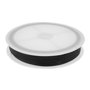 Sarma siliconata neagra 0,45mm x 100m/rola