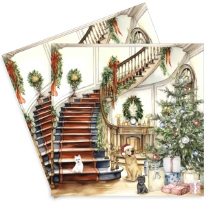 Servetel Decor Craciun 33x33cm 2/set 303743