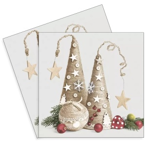 Servetel Decoratiuni Craciun 33x33cm 2/set SDGW-018501