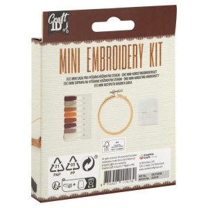 Set broderie cu gherghef 9x10cm Fluture Creative Craft CR1710/GE - Img 2