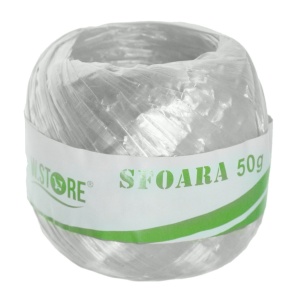 Sfoara rafie sintetica 1cm 50g alb