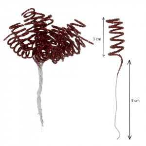 Spirala cu sclipici 8cm 12 fire/buchet - Img 4