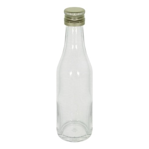 Sticla cu capac aluminiu 50ml 3,5x12,5cm (PP 18)