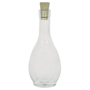 Sticla plata model decorativ cu dop pluta 250ml 4,5x8,7x20cm CH