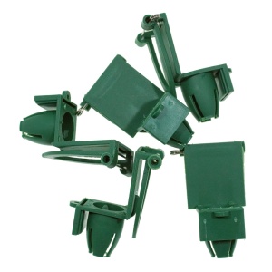 Suport cocarda cu clema verde 4,5x3,3x3,3cm 5/set