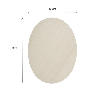 Tocator lemn oval 18x13x1,7cm KD840 - Img 2