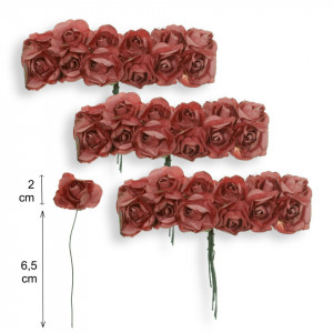 Trandafir hartie 2cm 3x12 fire/set - Img 13