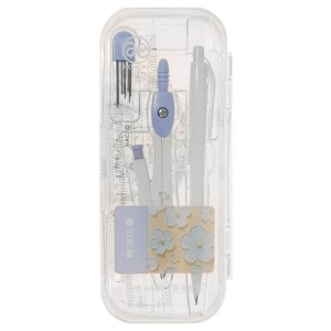Trusa geometrie 7 piese/set mina 0,7mm HB-8407 Hongbo mov