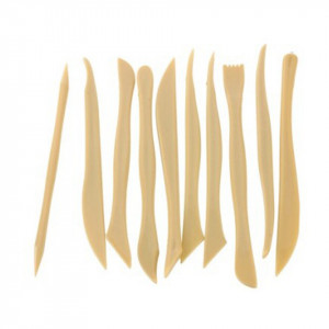 Ustensile plastic pentru modelaj 10/set Artix PY001 - Img 2