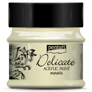 Vopsea acrilica Delicat metalizata 50ml Pentart 293** - Img 6