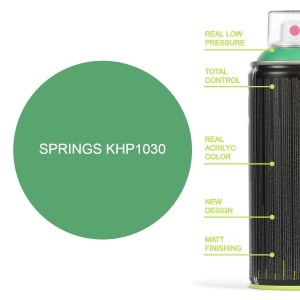 Vopsea acrilica spray 400ml Kobra HP verde primavara 1030 - Img 2