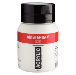 Vopsea acrilica Standard 500ml Amsterdam alb de titan 17721052