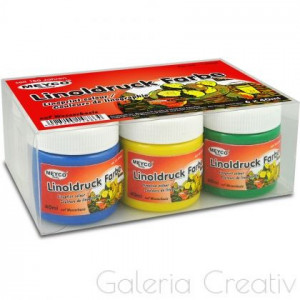 Vopsea linogravura 6 culori x 40ml/set Meyco 14886 - Img 2