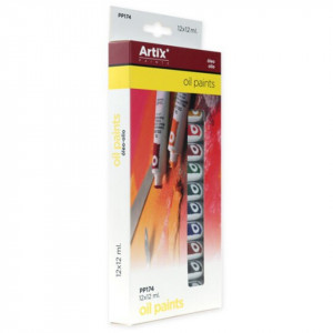 Vopsea ulei 12 culori x 12ml/set Artix PP174