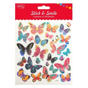 Abtibild fluturi 15x16cm 27/set Daco AB058 multicolor