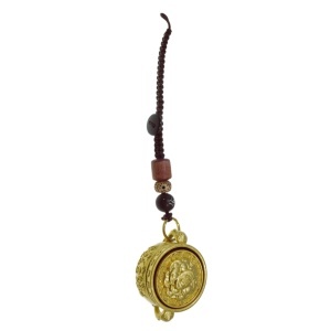 Amuleta Feng Shui - Vasul bogatiei cu cal 13cm auriu