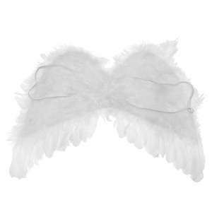 Aripi inger pene albe cu elastic umar 28x40cm - Img 1
