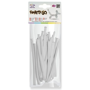 Balon pentru modelare alb 30cm 15/set FA0012