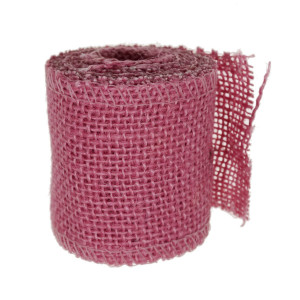 Banda iuta fucsia 6cm x 2m