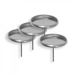 Baza cercei inox cabochon 14mm interior 12mm 4/set